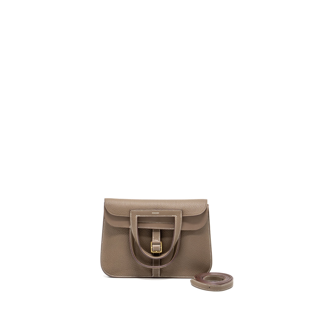 HERMES HALZAN 25 CLEMENCE ETOUPE GHW