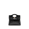 CHANEL 24S MINI 31 BAG SHINY LAMBSKIN BLACK LGHW (MICROCHIP)