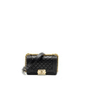 CHANEL SMALL BOY BAG LAMBSKIN BLACK GHW