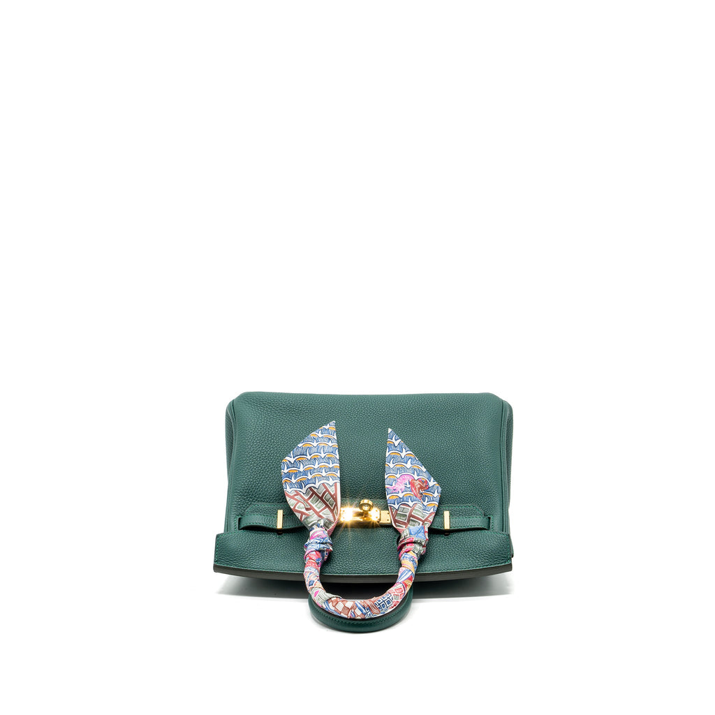 HERMES BIRKIN 25 TOGO Z6 MALACHITE GHW