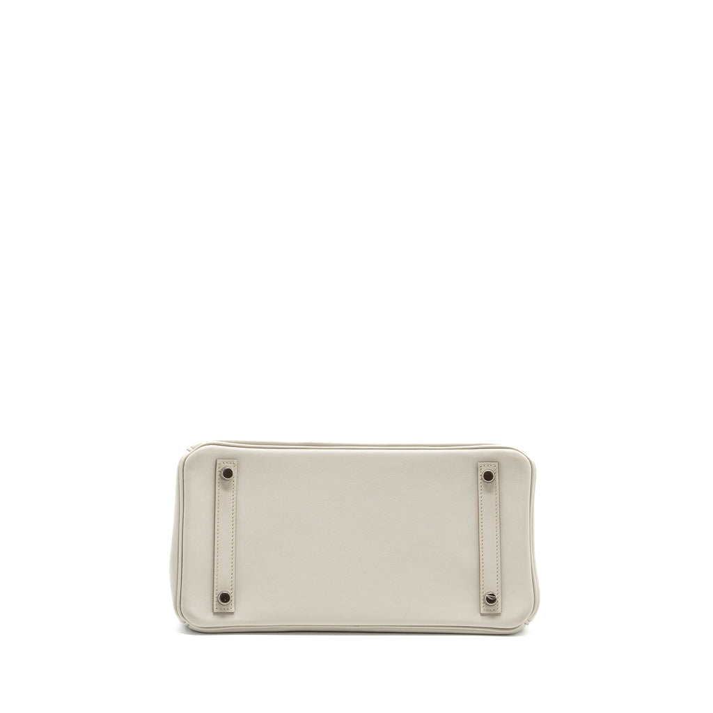 HERMES BIRKIN 30 SWIFT GRIS PERLE SHW