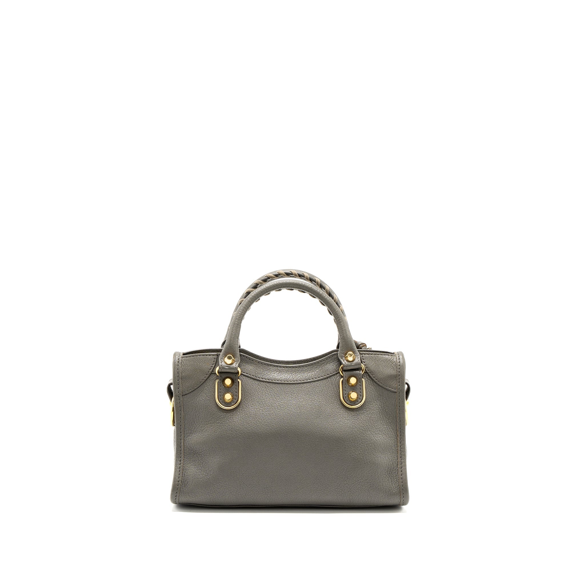 BALENCIAGA MINI CITY BAG GREY GHW