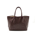 GOYARD SAINT LOUIS PM TOTE BAG CANVAS BURGUNDY SHW