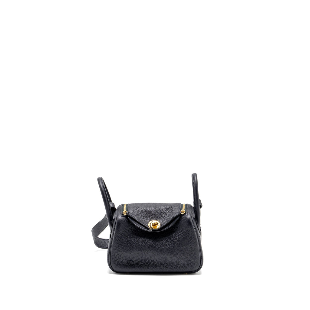 HERMES MINI LINDY CLEMENCE CABAN GHW