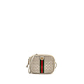 GUCCI GG OPHIDIA CROSSBODY BAG CALFSKIN METALLIC SILVER GHW