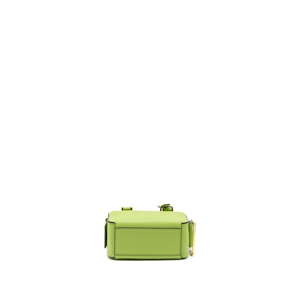 DELVAUX COOL BOX NANO TAURILLON SOFT CALFSKIN ALOE GHW