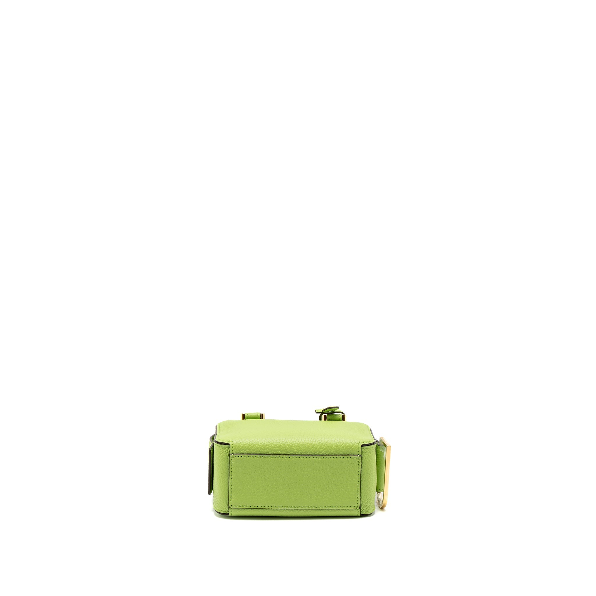 DELVAUX COOL BOX NANO TAURILLON SOFT CALFSKIN ALOE GHW