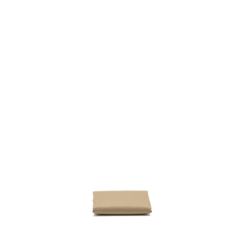 HERMES CALVI DUO CARD HOLDER EVERCOLOR 8Q BEIGE MARFA SHW