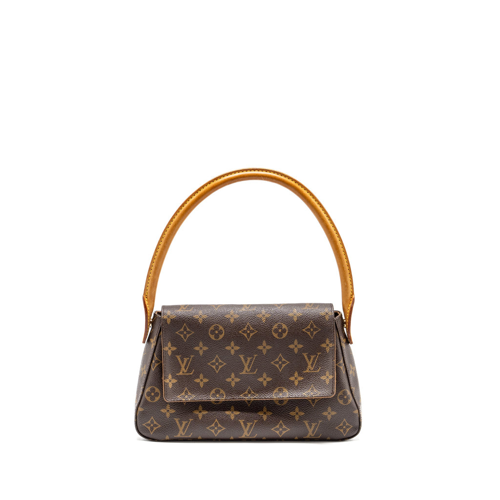 LOUIS VUITTON VINTAGE MINI LOOPING SHOULDER BAG MONOGRAM CANVAS GHW