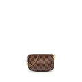 LOUIS VUITTON MINI POCHETTE ACCESSORIES DAMIER EBENE CANVAS GHW