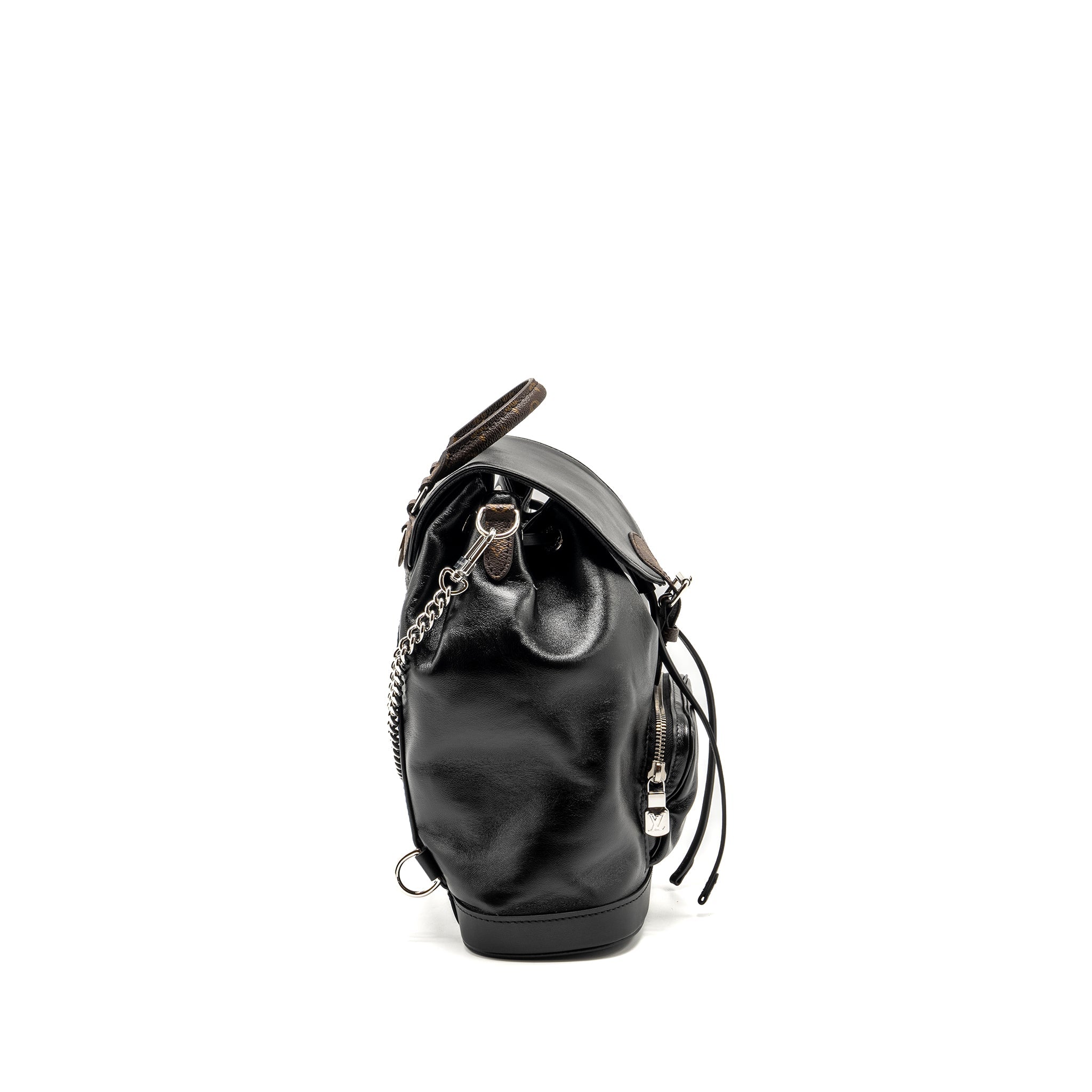 LOUIS VUITTON MONTSOURIS BACKPACK PM LAMBSKIN BLACK SHW