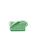 BOTTEGA VENETA CLASSIC CASSETTE BAG LAMBSKIN LIGHT GREEN SHW