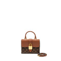 LOUIS VUITTON LOCK BB MONOGRAM CANVAS BROWN GHW
