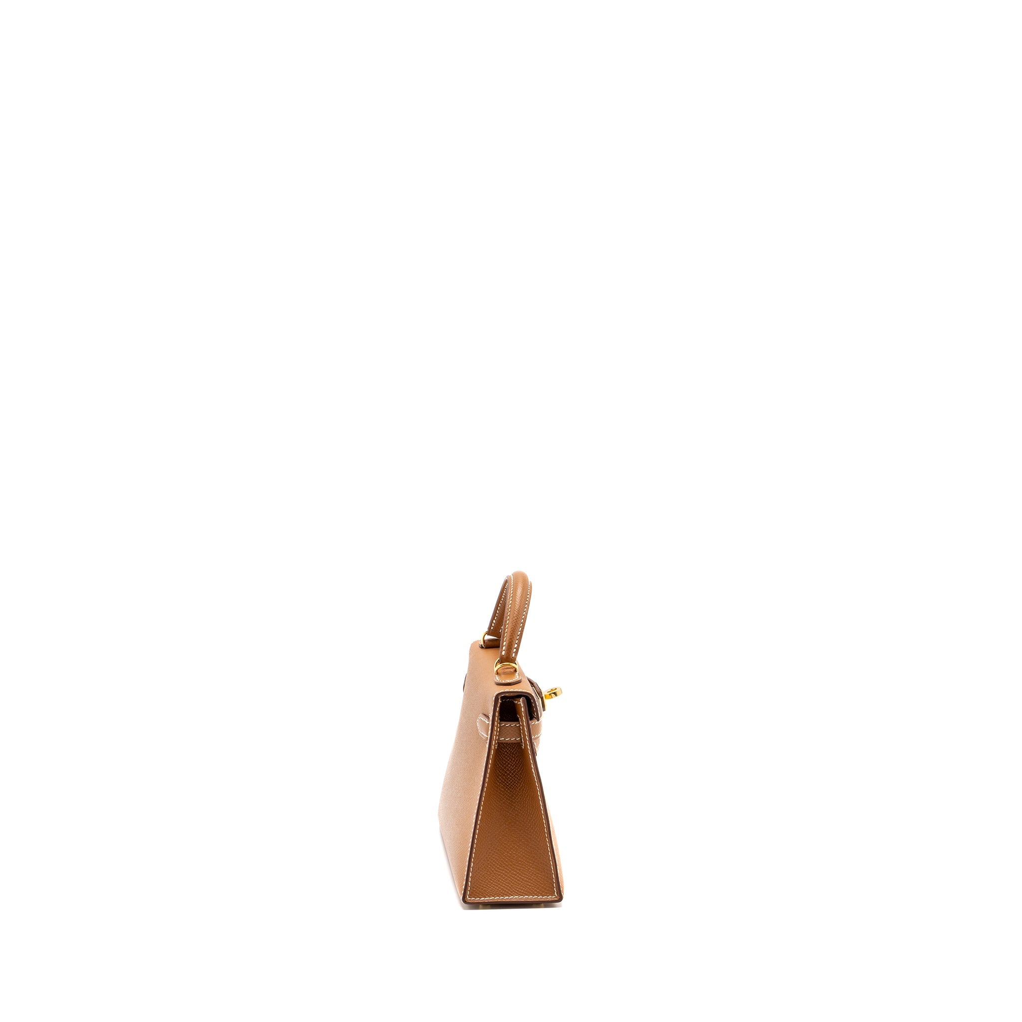 HERMES MINI KELLY EPSOM GOLD GHW