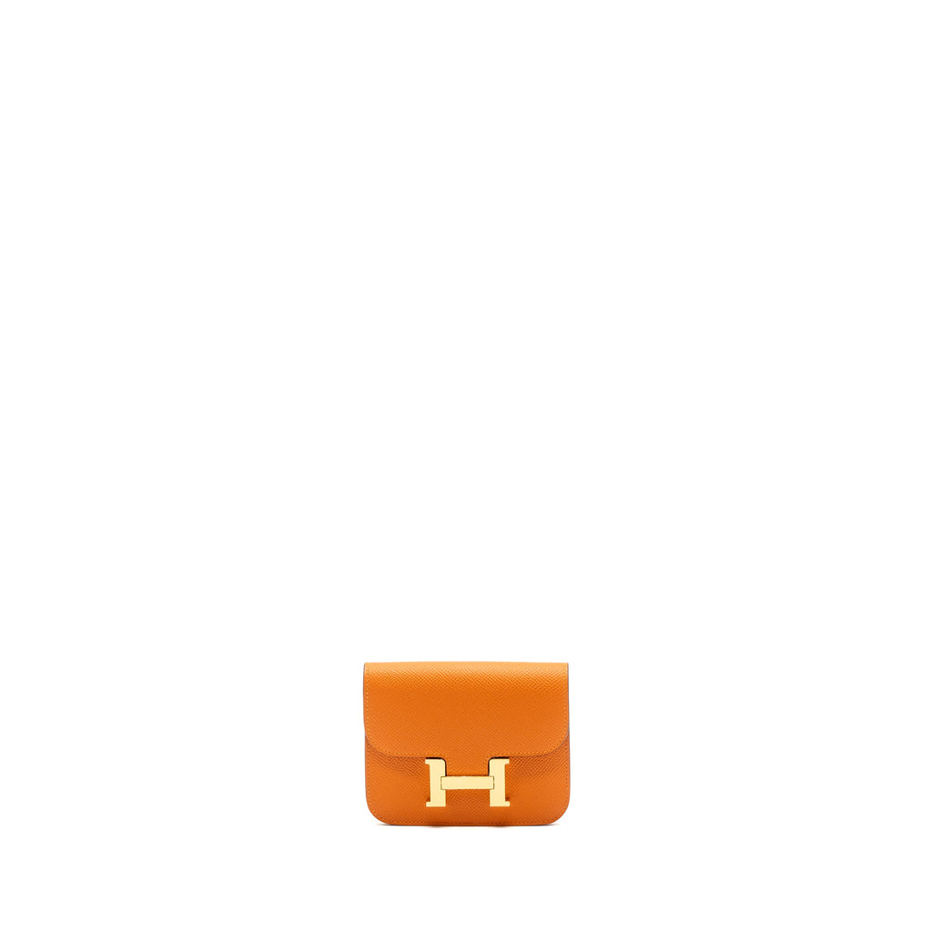 HERMES CONSTANCE SLIM EPSOM ORANGE GHW