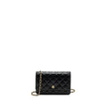 CHANEL CLASSIC WALLET ON CHAIN LAMBSKIN BLACK GHW