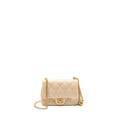 CHANEL 25C COCO LOVE ADJUSTABLE CHAIN SHINY LAMBSKIN BEIGE GHW (MICROCHIP)