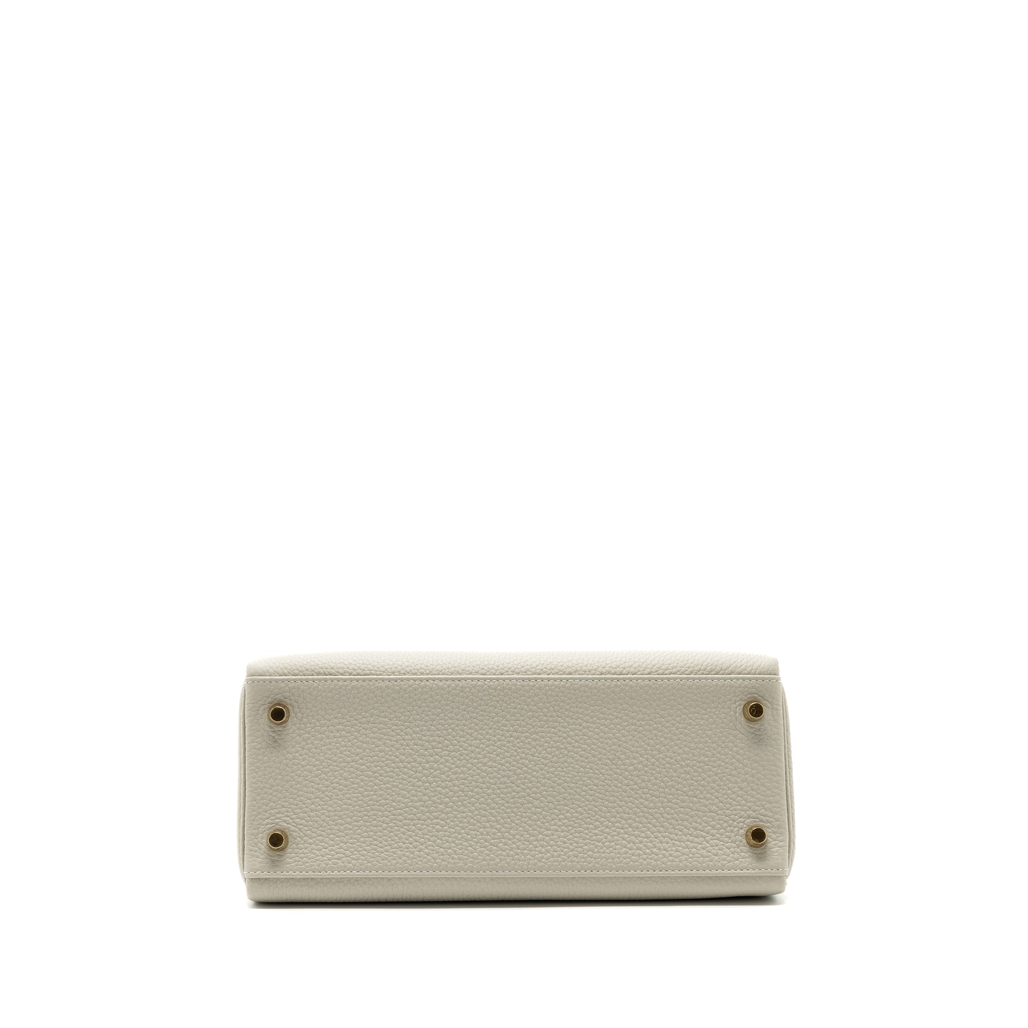HERMES KELLY 28 TOGO LEATHER GRIS PERLE GHW