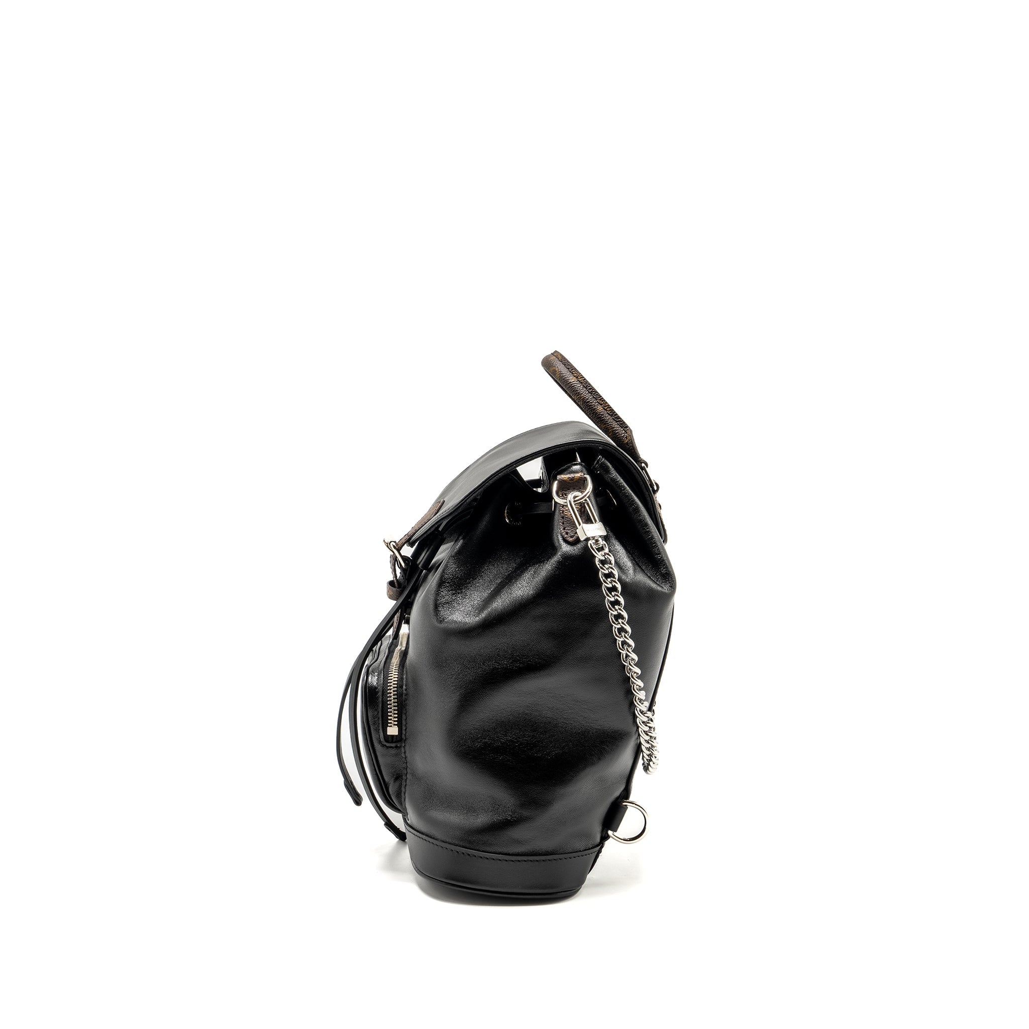 LOUIS VUITTON MONTSOURIS BACKPACK PM LAMBSKIN BLACK SHW