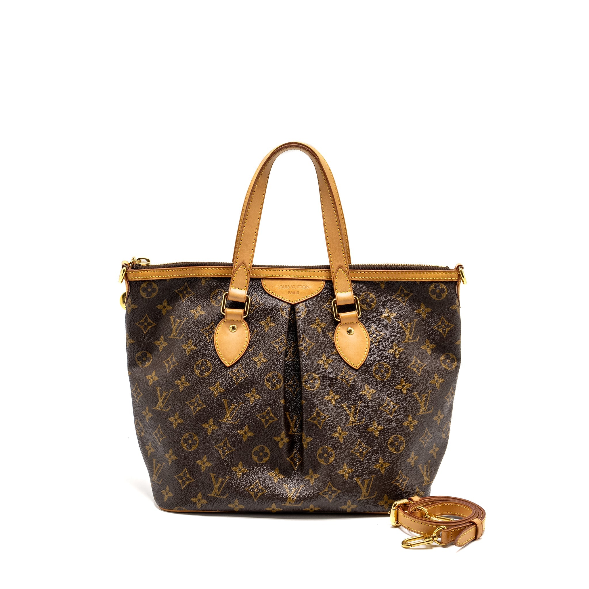 LOUIS VUITTON PALERMO PM MONOGRAM CANVAS GHW