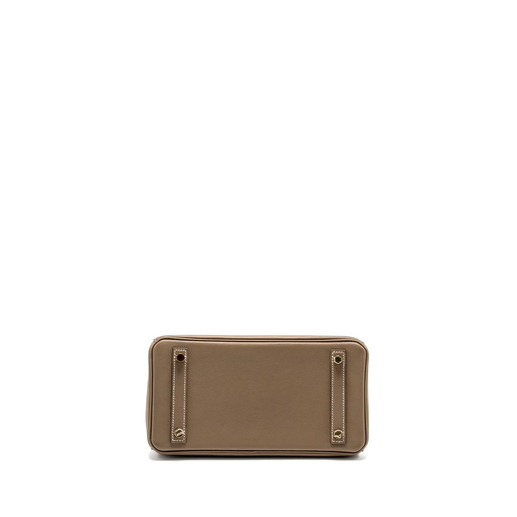 HERMES BIRKIN 25 SWIFT ETOUPE GHW