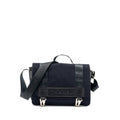 CHANEL VINTAGE MESSENGER SHOULDER BAG FELT/CANVAS BLACK SHW