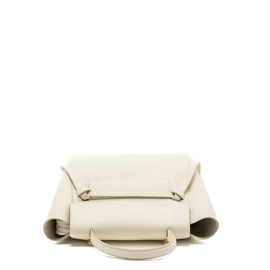CELINE MINI BELT BAG GRAINED CALFSKIN WHITE GHW