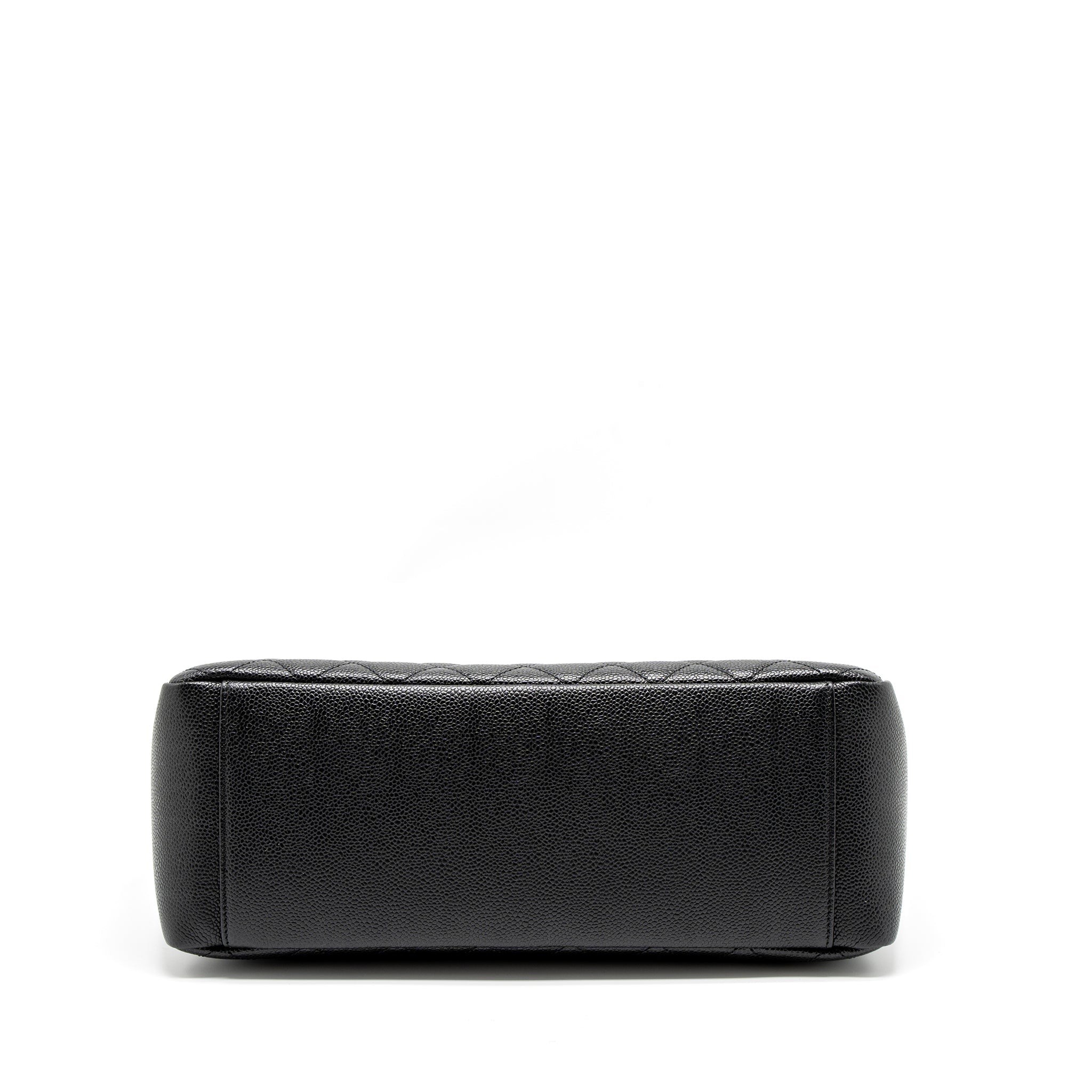 CHANEL GRAND SHOPPING TOTE/GST CAVIAR BLACK SHW