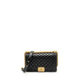 CHANEL MEDIUM BOY BAG CALFSKIN BLACK GHW