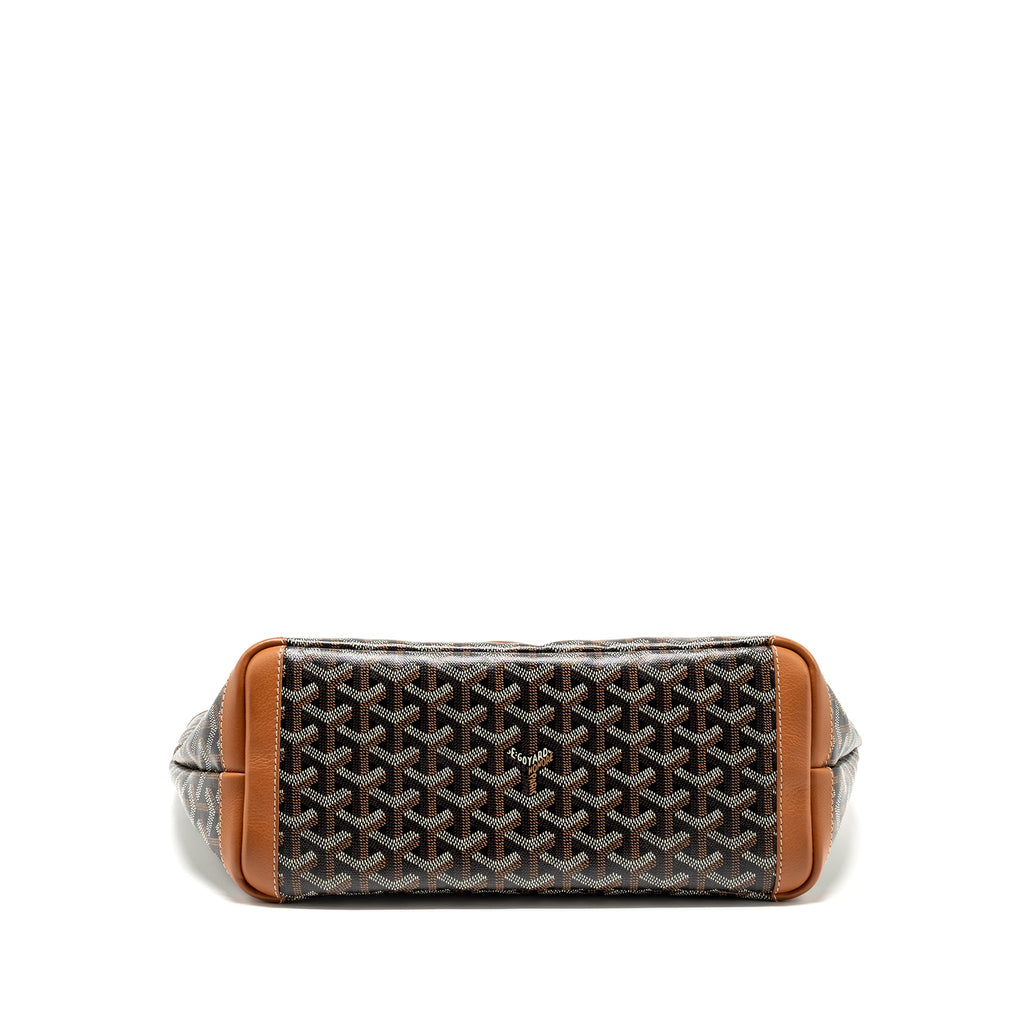 GOYARD ARTOIS PM TOTE BAG GOYARDINE CANVAS BLACK/TAN SHW