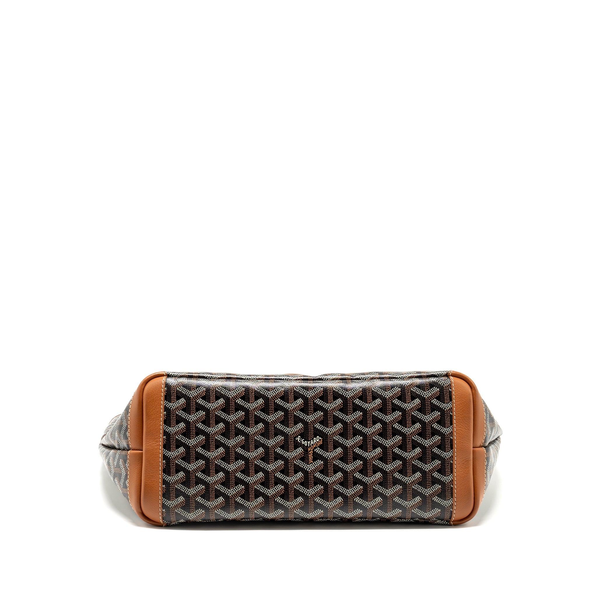 GOYARD ARTOIS PM TOTE BAG GOYARDINE CANVAS BLACK/TAN SHW
