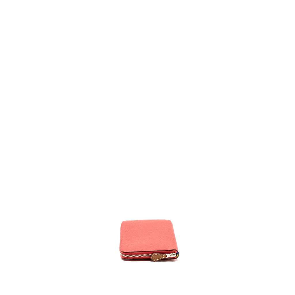 HERMES SILK IN LONG WALLET EPSOM RED SHW