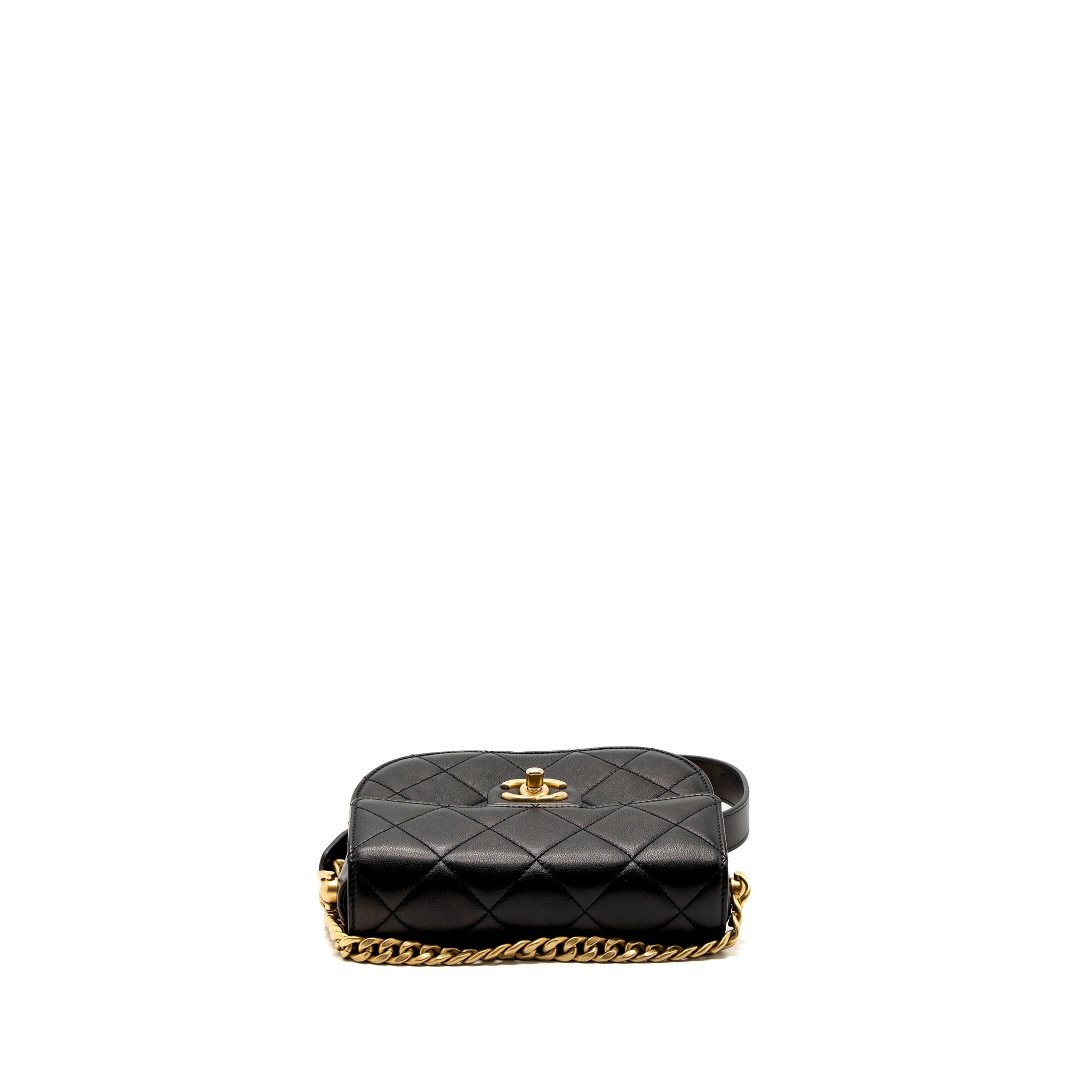 CHANEL MESSENGER BAG CALFSKIN BLACK GHW