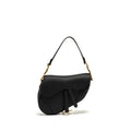 DIOR MEDIUM SADDLE GRAINED CALFSKIN BLACK GHW