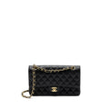 CHANEL MEDIUM CLASSIC DOUBLE FLAP BAG CAVIAR BLACK GHW