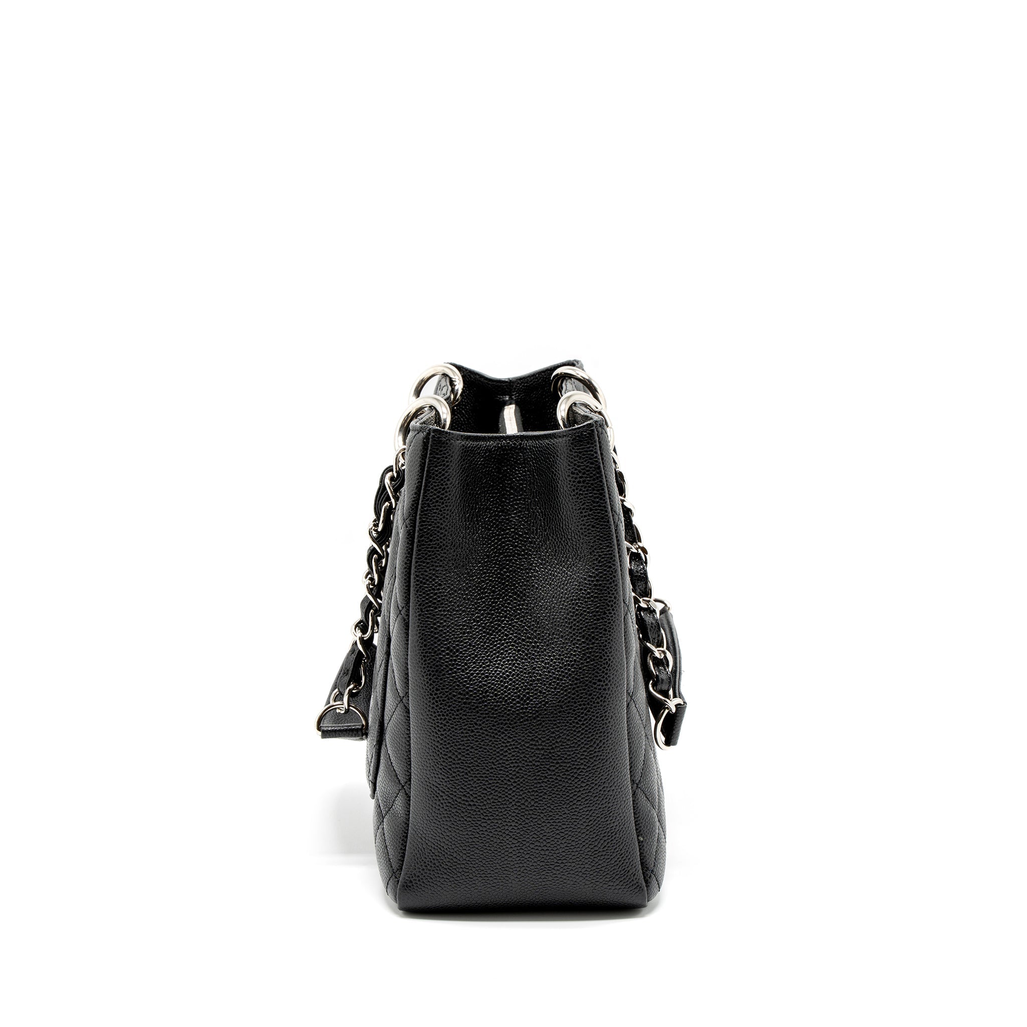 CHANEL GRAND SHOPPING TOTE/GST CAVIAR BLACK SHW