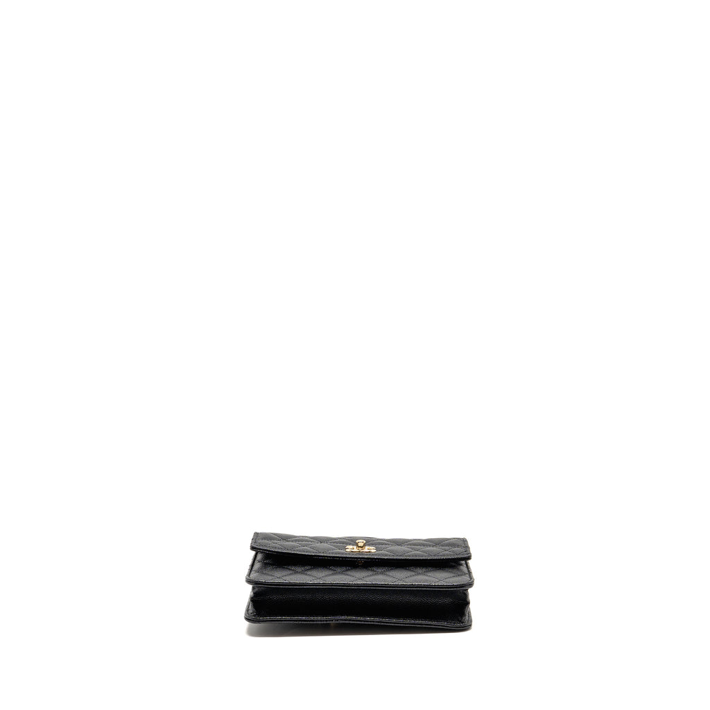 CHANEL 25C QUILTED CC TOP HANDLE MINI BACKPACK CAVIAR BLACK LGHW (MICROCHIP)
