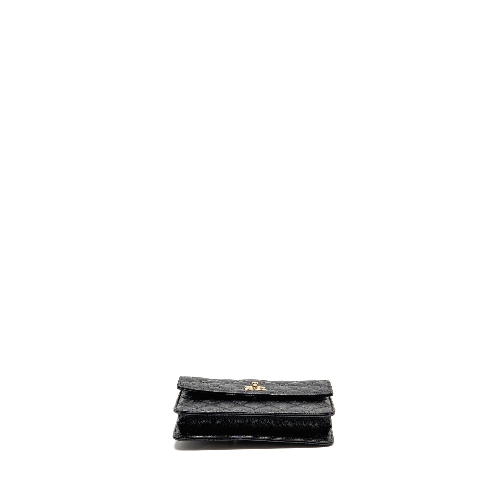 CHANEL 25C QUILTED CC TOP HANDLE MINI BACKPACK CAVIAR BLACK LGHW (MICROCHIP)