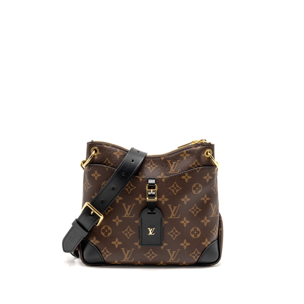 LOUIS VUITTON ODEON PM BAG MONOGRAM CANVAS BLACK GHW