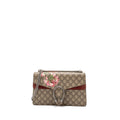 GUCCI DIONYSUS SHOULDER BAG FLOWER PRINTED GG SUPREME CANVAS SHW