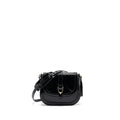GUCCI MESSENGER CROSSBODY BAG PATENT BLACK LGHW