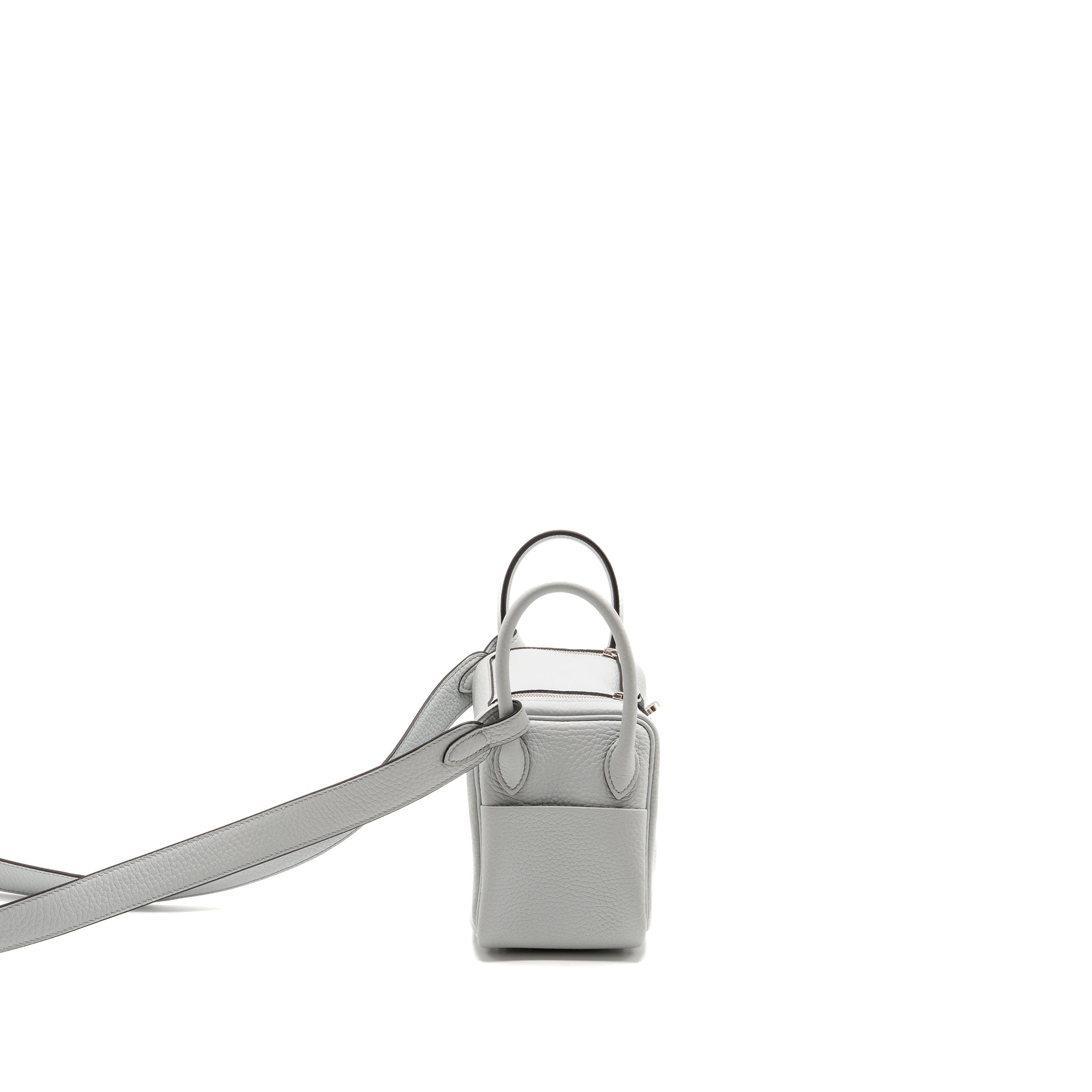 HERMES MINI LINDY CLEMENCE BLUE PALE SHW
