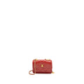 CHANEL QUILTED MINI FLAP BELT BAG LAMBSKIN RED BRUSHED GHW