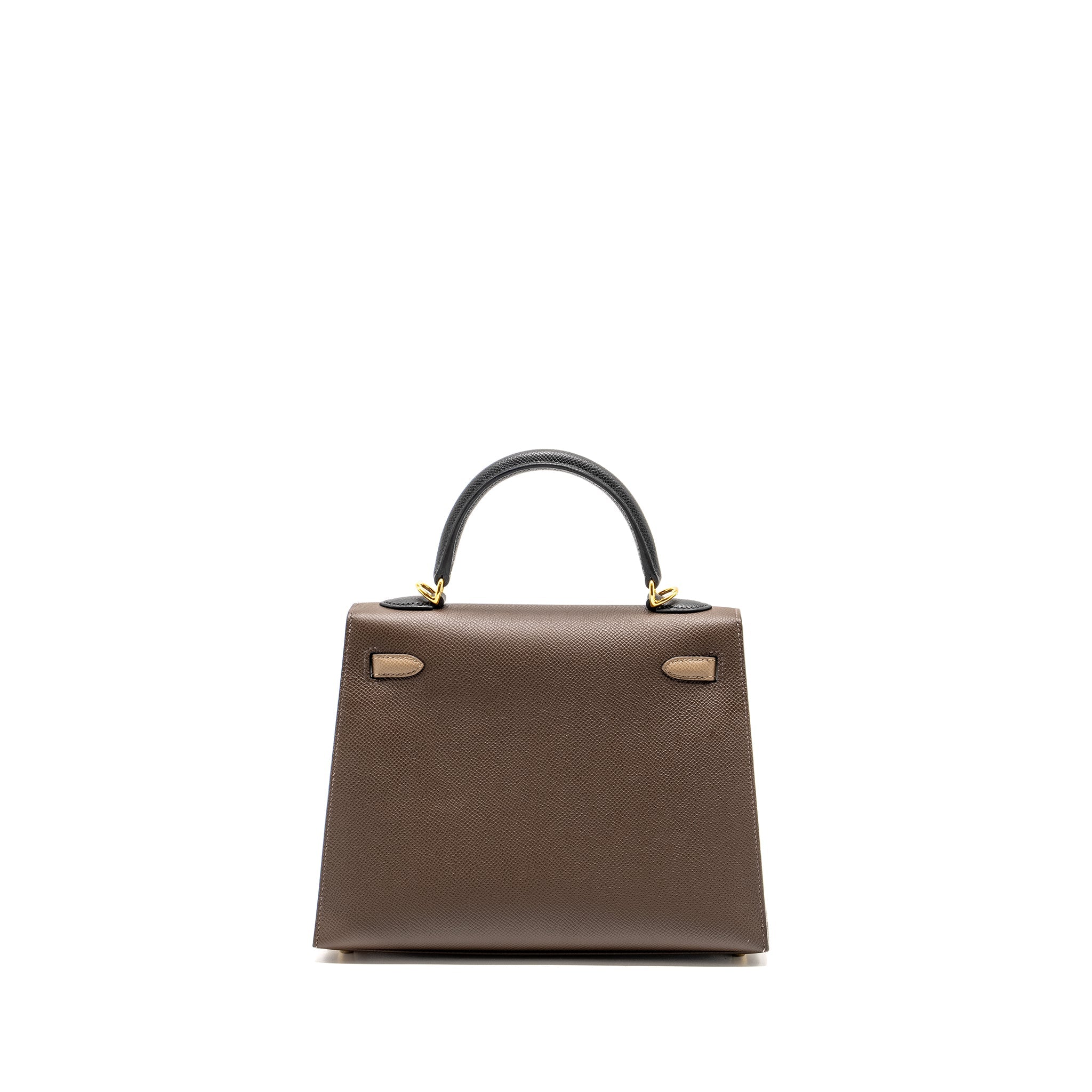 HERMES KELLY 25 EPSOM ECORCE/ETOUPE/NOIR GHW