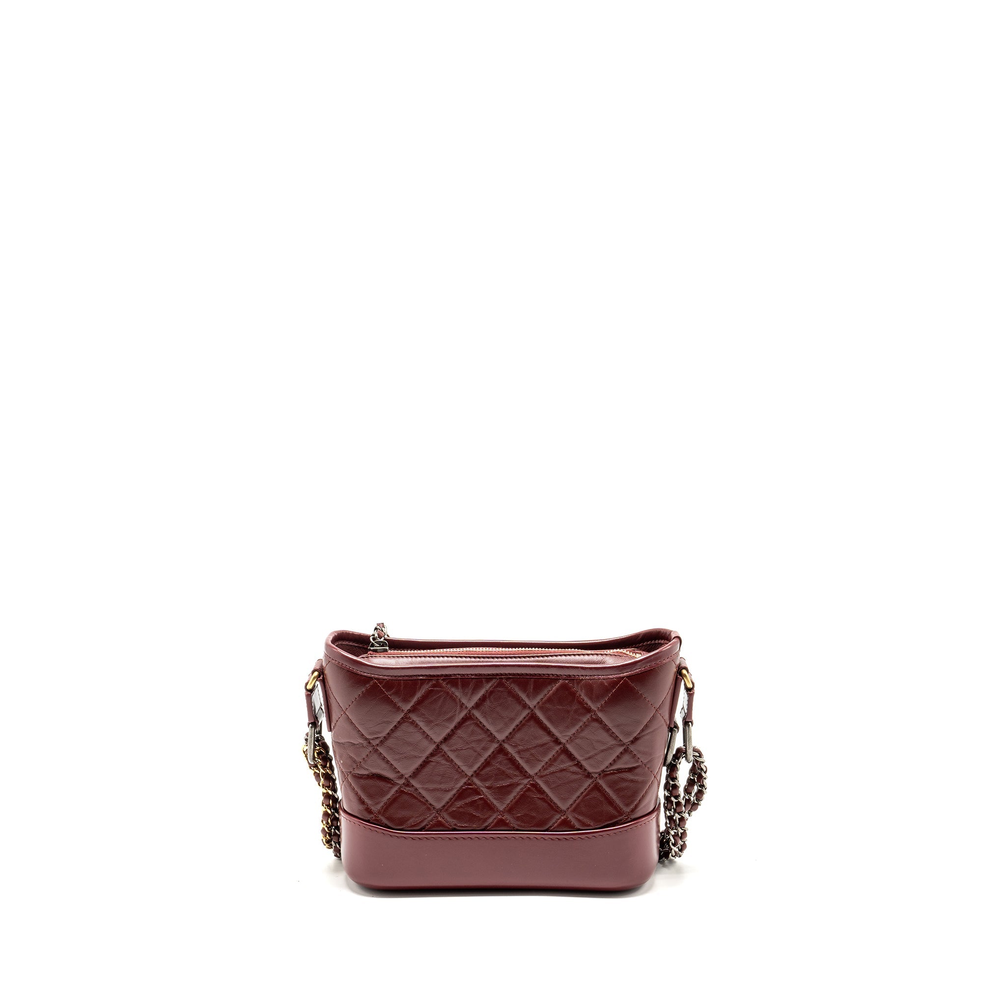 CHANEL SMALL GABRIELLE HOBO BAG CALFSKIN RED MULTICOLOUR HARDWARE