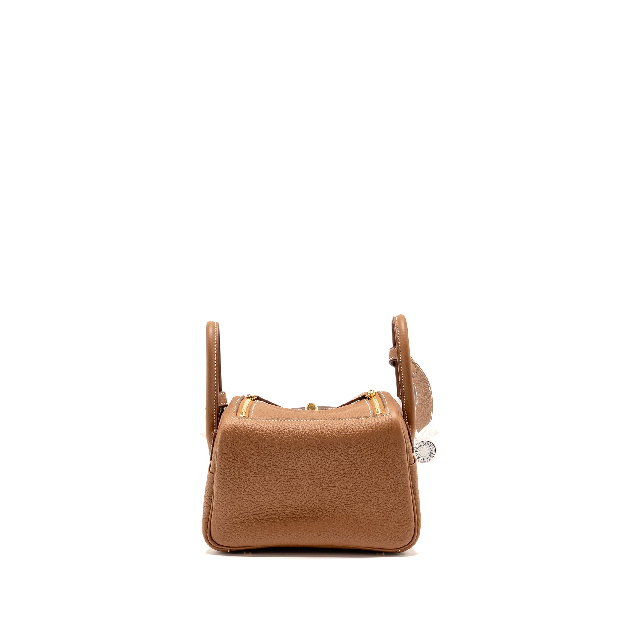 HERMES MINI LINDY II CLEMENCE GOLD GHW
