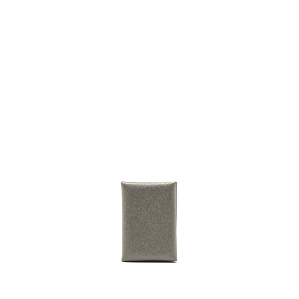 HERMES CALVI DUO CARD HOLDER EVERCOLOR GRIS MEYER SHW