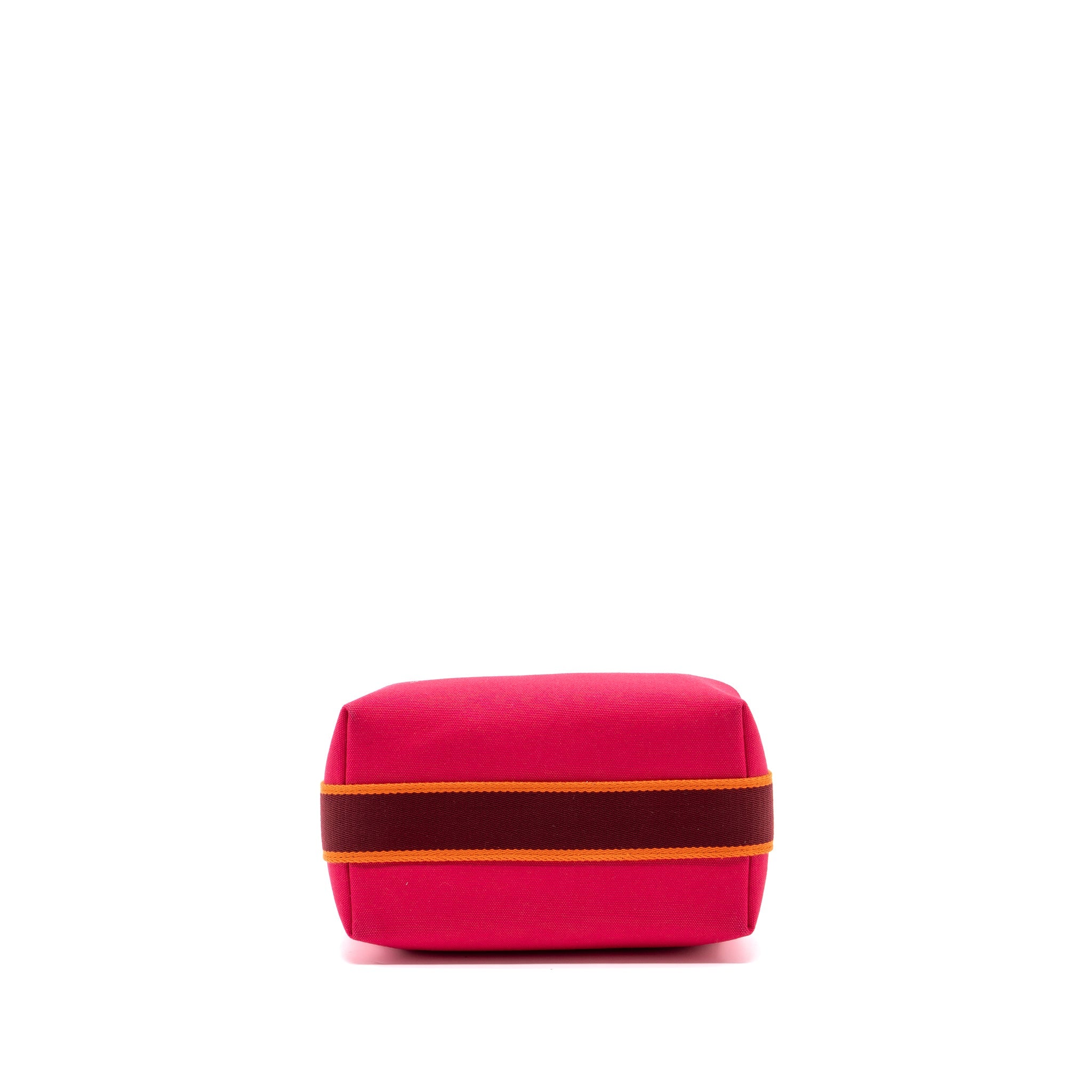 HERMES TROUSSE DE TOILETTE BRIDE A BRAC CANVAS HIBISCUS SHW