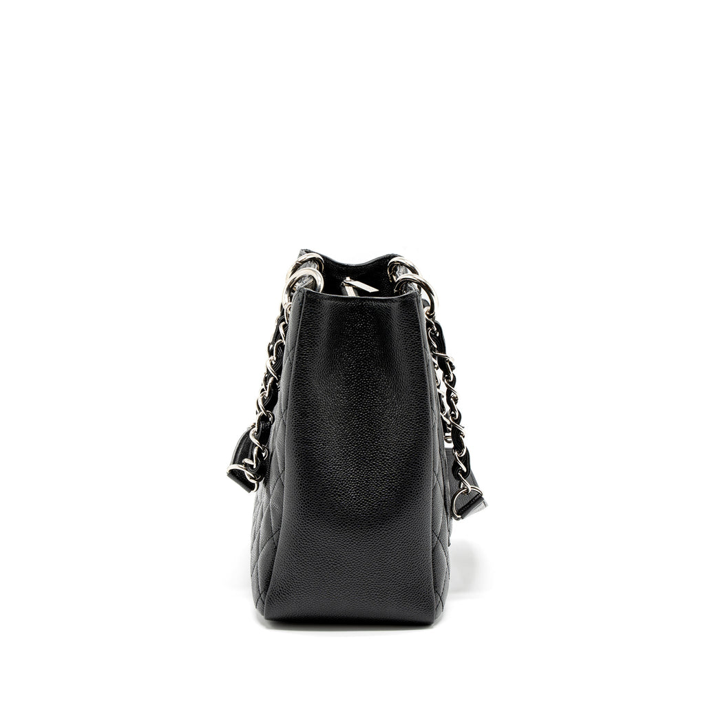 CHANEL GRAND SHOPPING TOTE/GST CAVIAR BLACK SHW