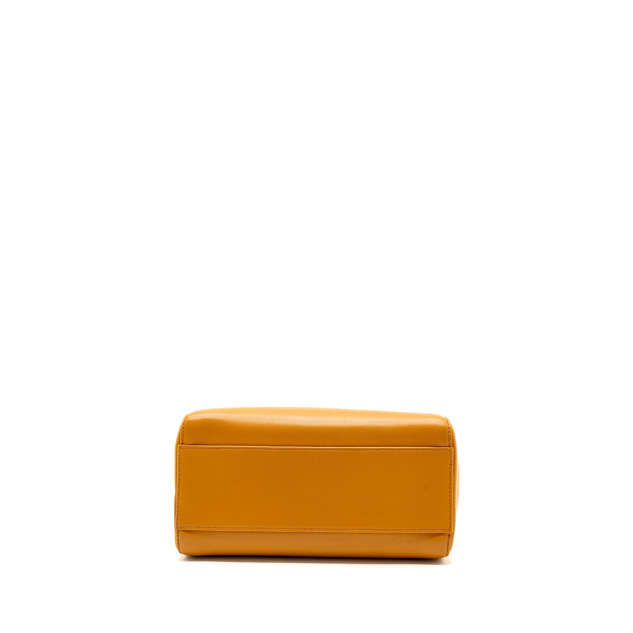 FENDI MINI PEEKABOO LAMBSKIN BRIGHT YELLOW SHW